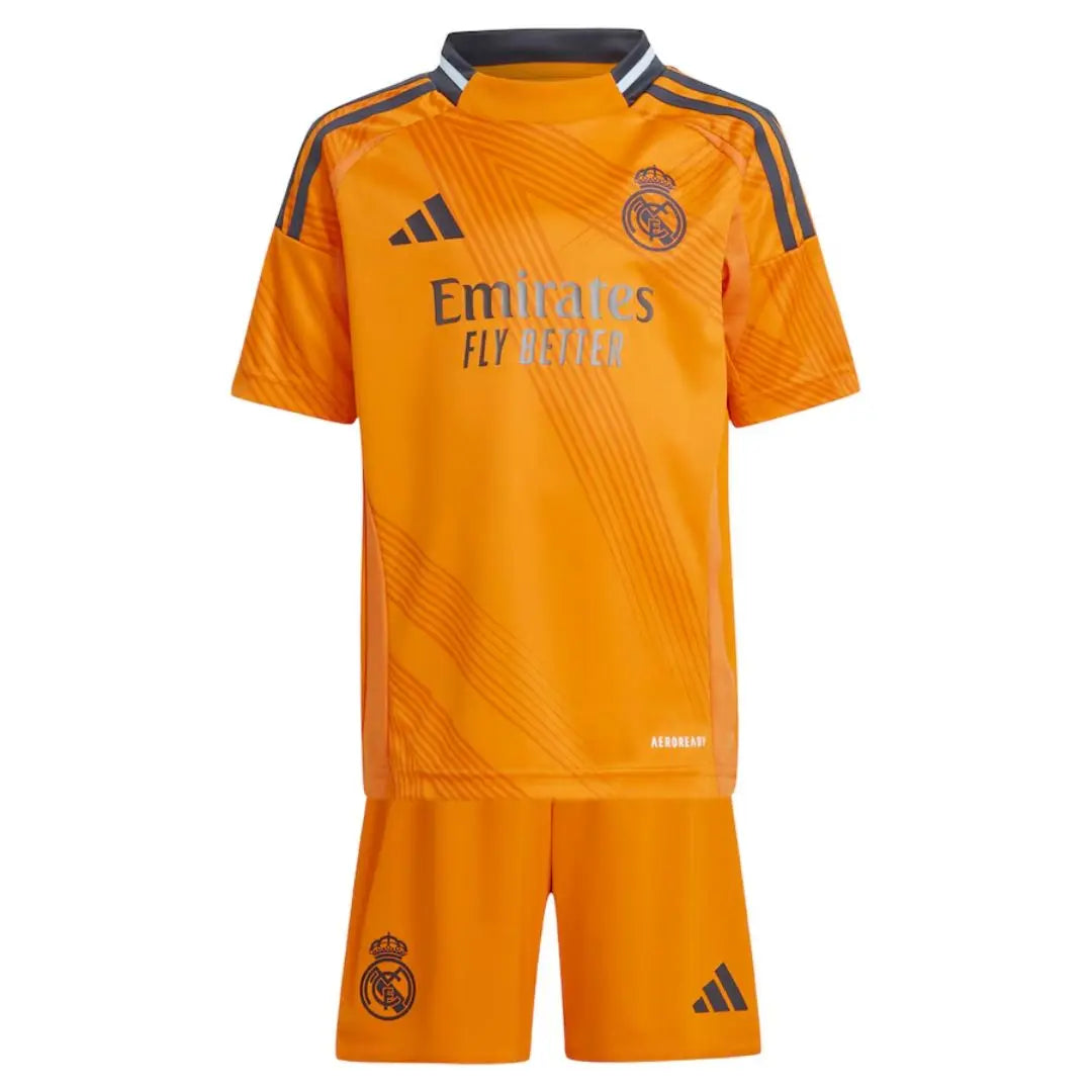 Soccer Kid's Real Madrid Away Jersey+Shorts 2024/25 Football Jersey Retro - front view