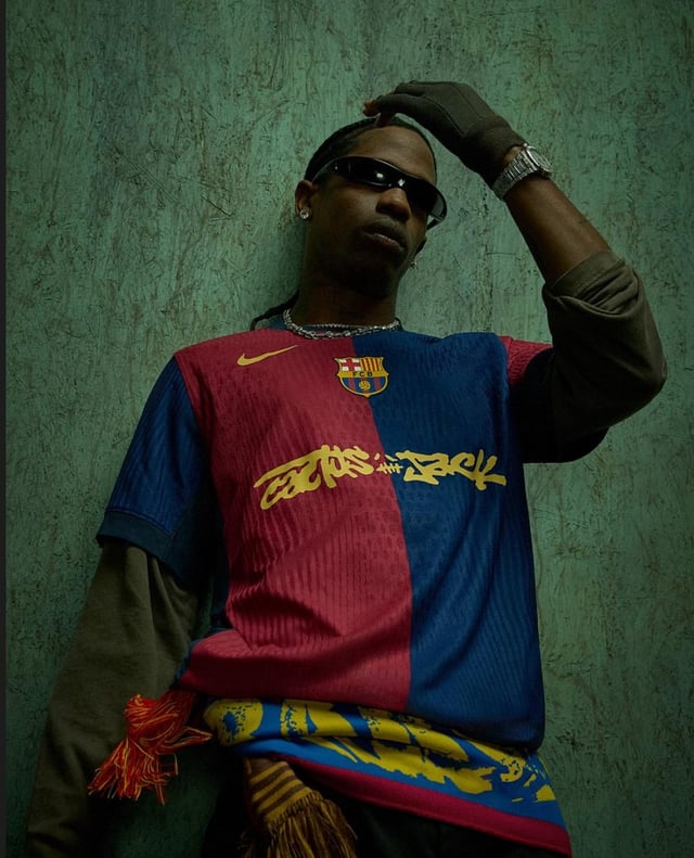 '-Travis Scott Jersey ABOUT TO SELL OUT Football Jersey Retro - front view