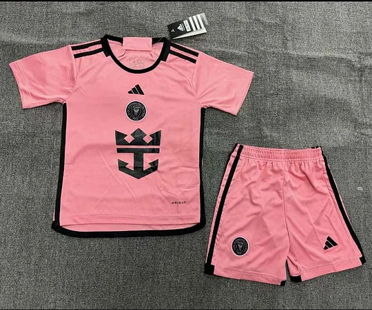 2024/2025 Inter Miami Home Soccer Jersey Kids Size Football Jersey Retro - front view