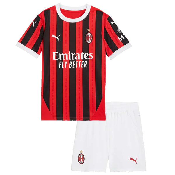Soccer Kid's AC Milan Home Jersey+Shorts 2024/25 Football Jersey Retro