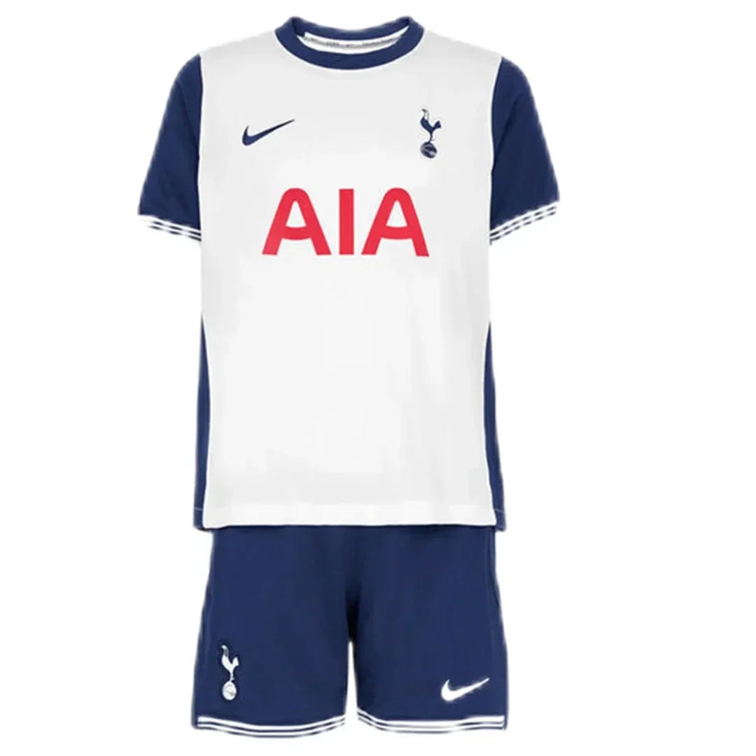 Soccer Kid's Tottenham Hotspur Home Jersey+Shorts 2024/25 Football Jersey Retro - front view