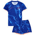 Soccer Kid's Chelsea Home Jersey+Shorts 2024/25 Football Jersey Retro - front view