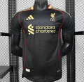 Player Version 2025-2026 Liverpool Third Black Jersey Football Jersey - front view
