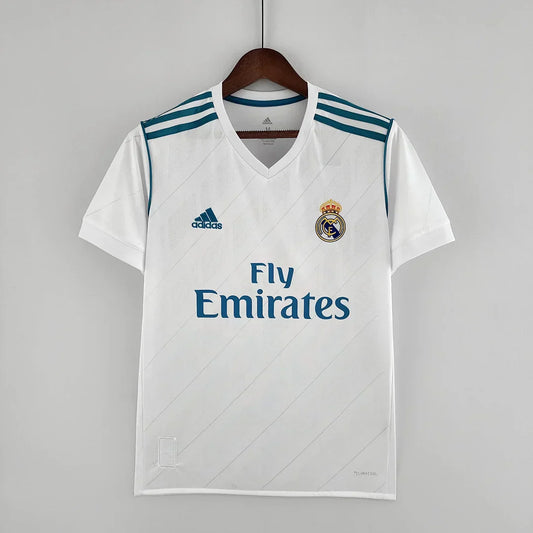 2017/2018 Retro Real Madrid Home Jersey Football Jersey - front view