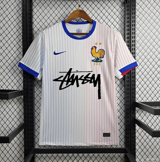 2024 France x Stussy Away Jersey Football Jersey Retro - front view