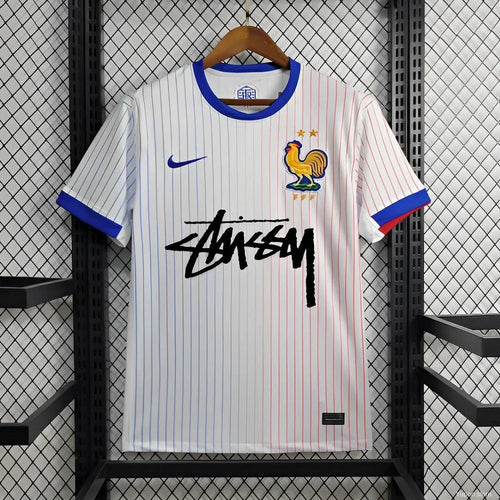 2024 France x Stussy Away Jersey Football Jersey Retro