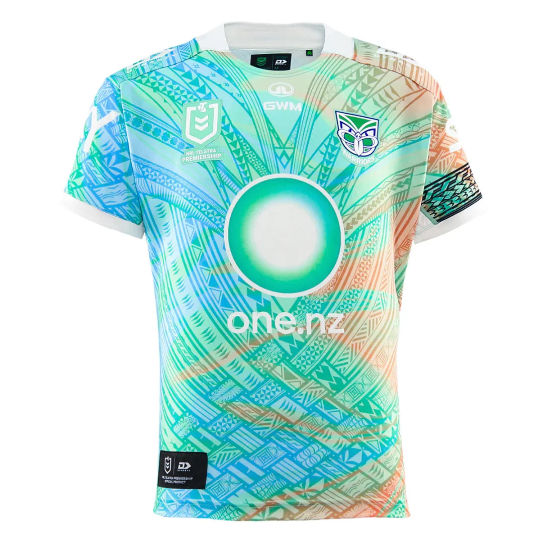 NRL New Zealand Warriors 2025 Dynasty Pasifika Jersey Football Jersey Rugby - front view