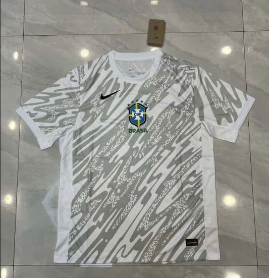 2024 Brazil Goalkeeper Football Shirt Football Jersey Retro - front view