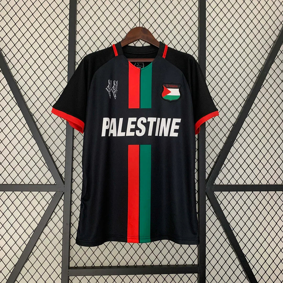 '-2023-2024 Palestine Home Football Shirt Football Jersey Retro - front view