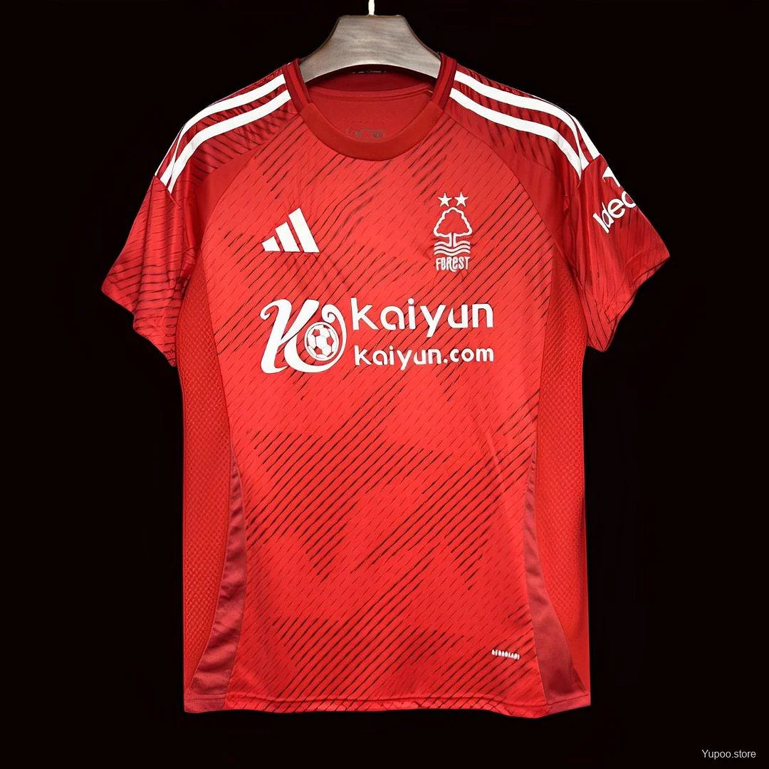 2024-2025 Chris Wood #11 Nottingham Forest Home Jersey Football Jersey Retro - front view