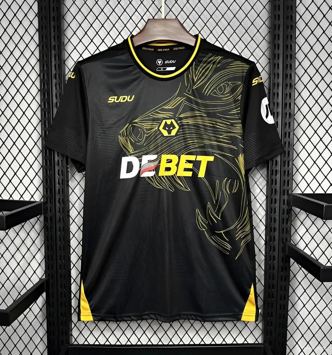 2024-2025 Wolverhampton Wanderers Away Jersey Football Jersey Retro - front view