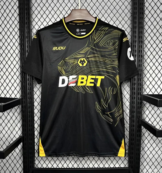 2024-2025 Wolverhampton Wanderers Away Jersey Football Jersey Retro - front view