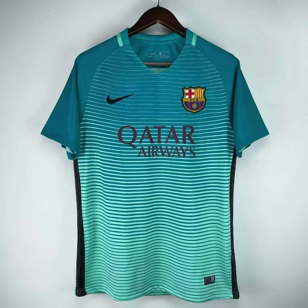 2016/2017 Retro Barcelona Away Football Shirt Football Jersey - front view