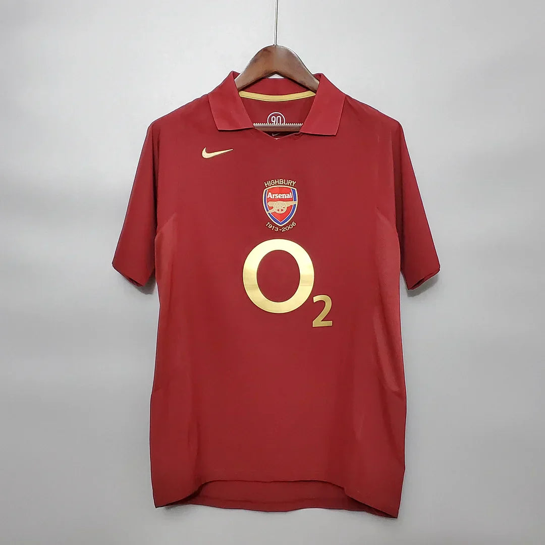 2005/2006 Retro Arsenal Home Football Shirt Football Jersey - front view